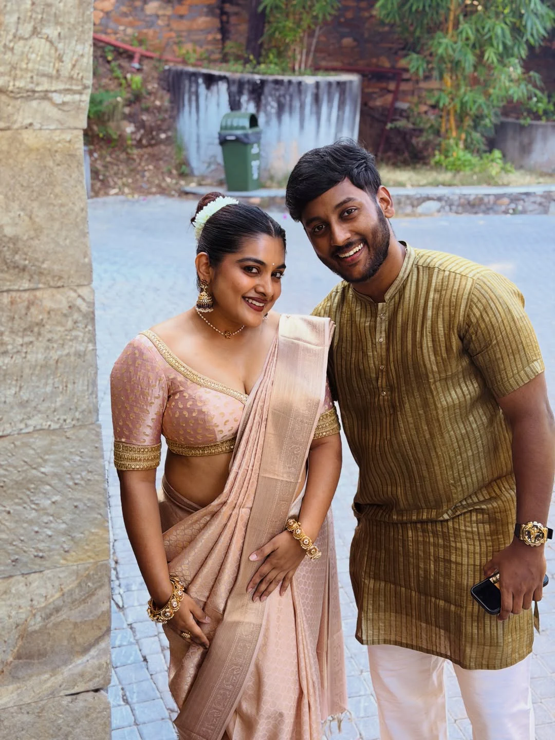 Nivetha Thomas Cute Photos in Saree