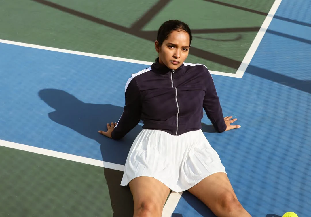 Pavani Karanam Stylish Poses in Short Skirt