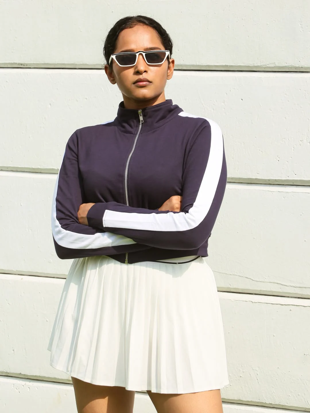 Pavani Karanam Stylish Poses in Short Skirt