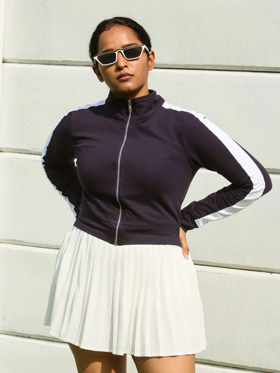 Pavani Karanam Stylish Poses in Short Skirt