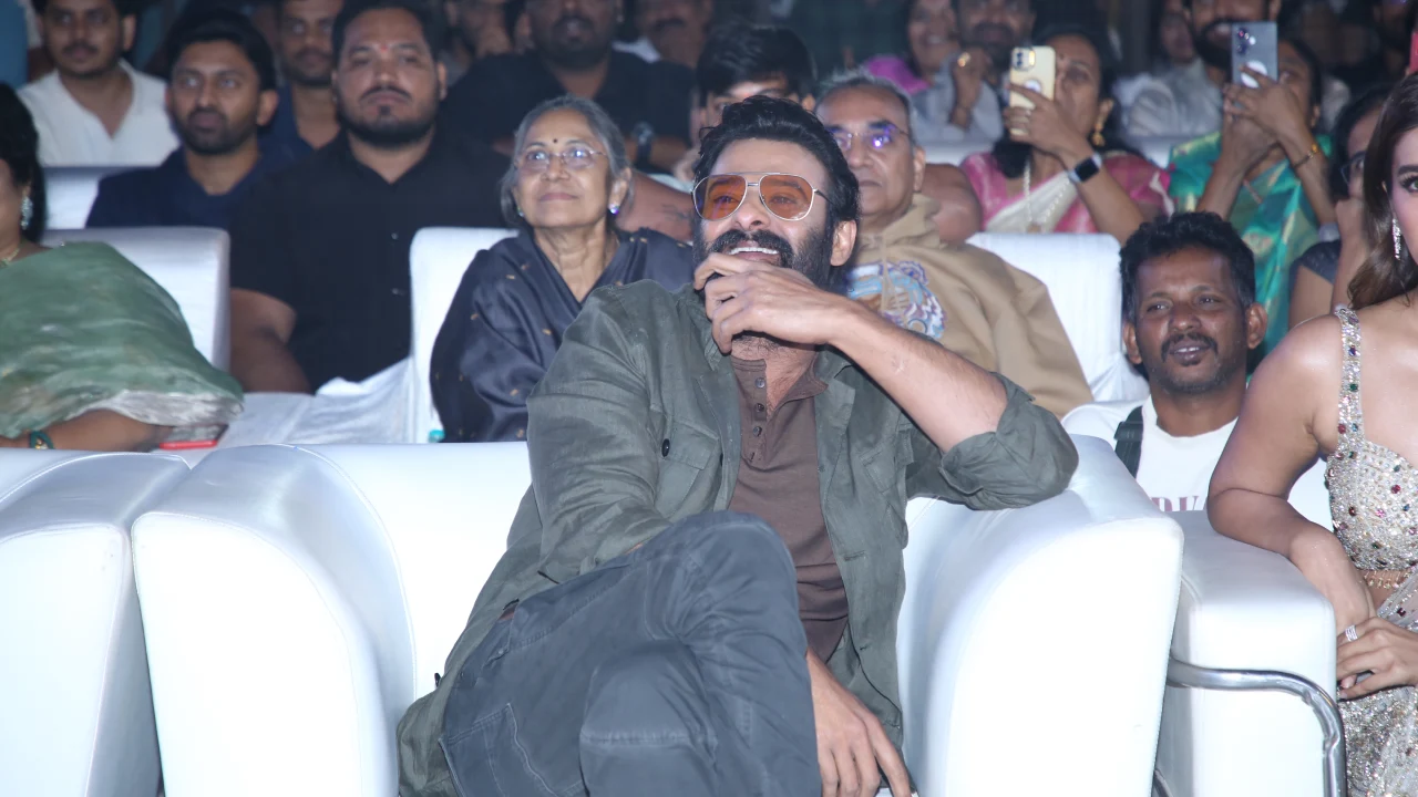 Prabhas Latest Photos from Rajasaab Pre Release Event