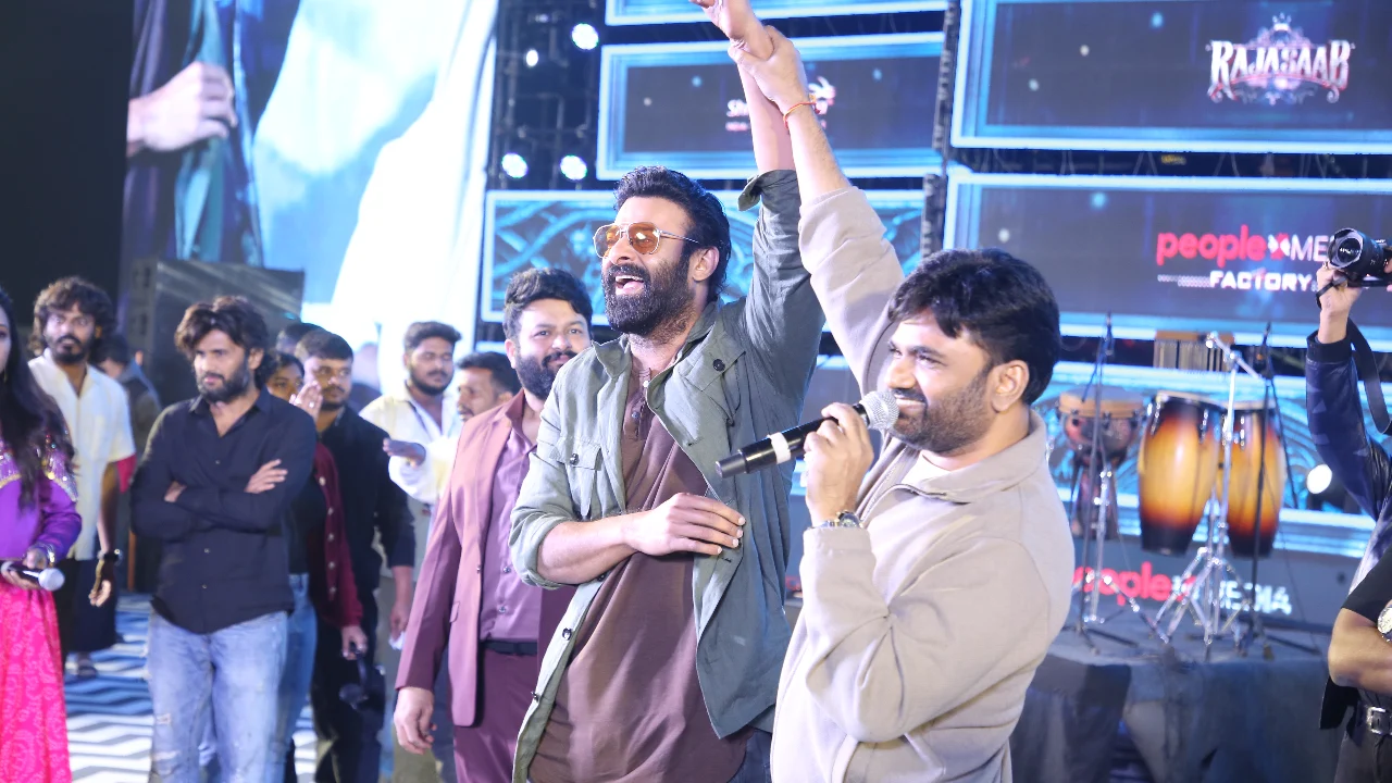 Prabhas Latest Photos from Rajasaab Pre Release Event