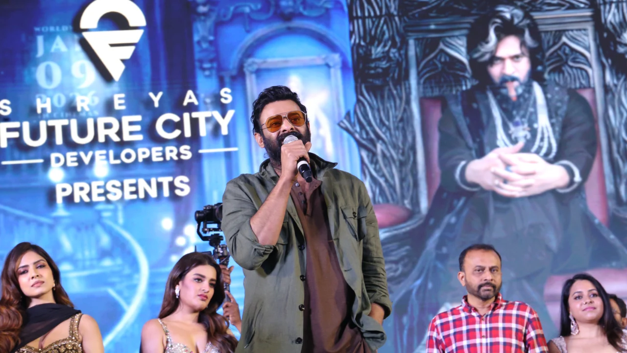 Prabhas Latest Photos from Rajasaab Pre Release Event