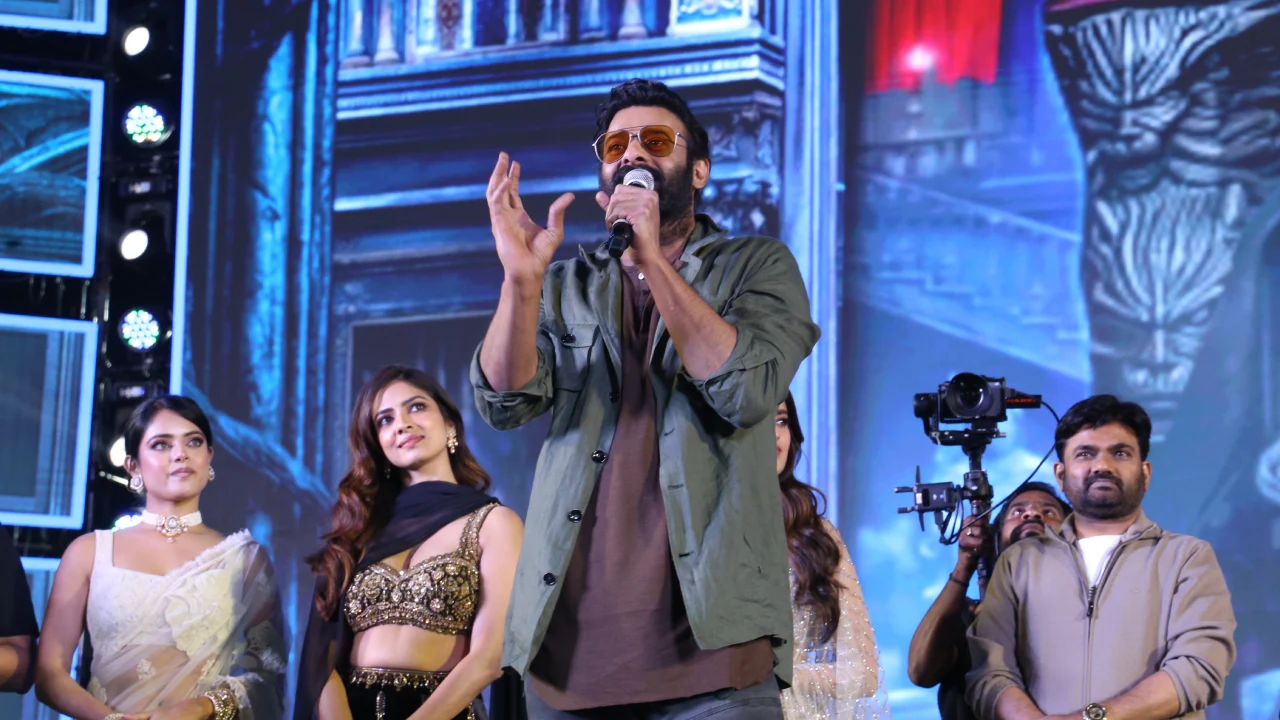Prabhas Latest Photos from Rajasaab Pre Release Event