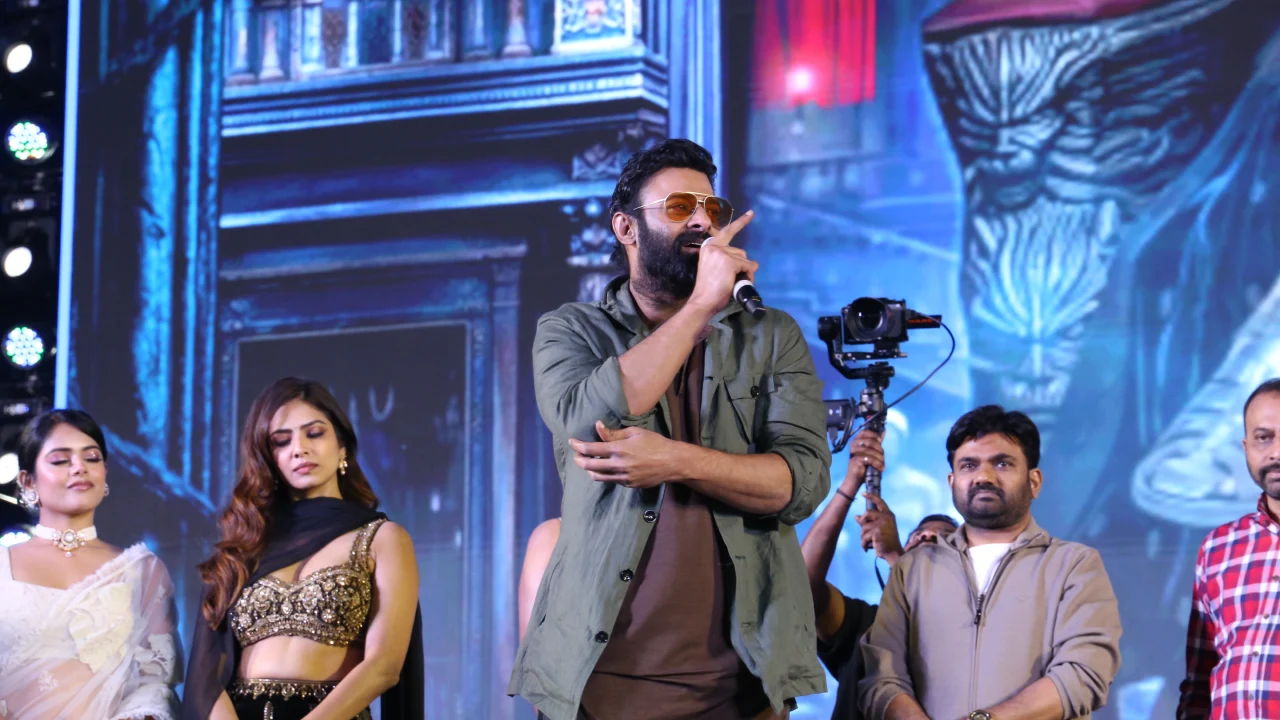 Prabhas Latest Photos from Rajasaab Pre Release Event