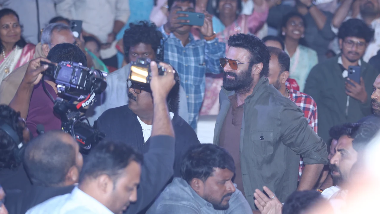 Prabhas Latest Photos from Rajasaab Pre Release Event