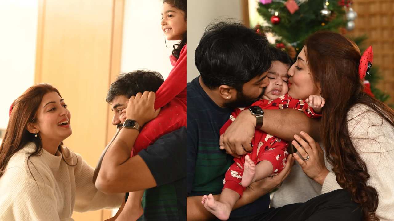 Pranita Subhash : ఫ్యామిలీతో హీరోయిన్ ప్రణీత.. క్రిస్మస్ స్పెషల్ ఫొటోలు..