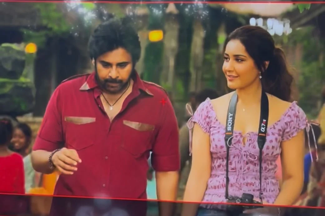 Raashii Khanna Shares Pawan Kalyan Ustaad Bhagat Singh Working Stills