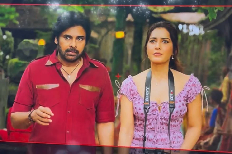 Raashii Khanna Shares Pawan Kalyan Ustaad Bhagat Singh Working Stills