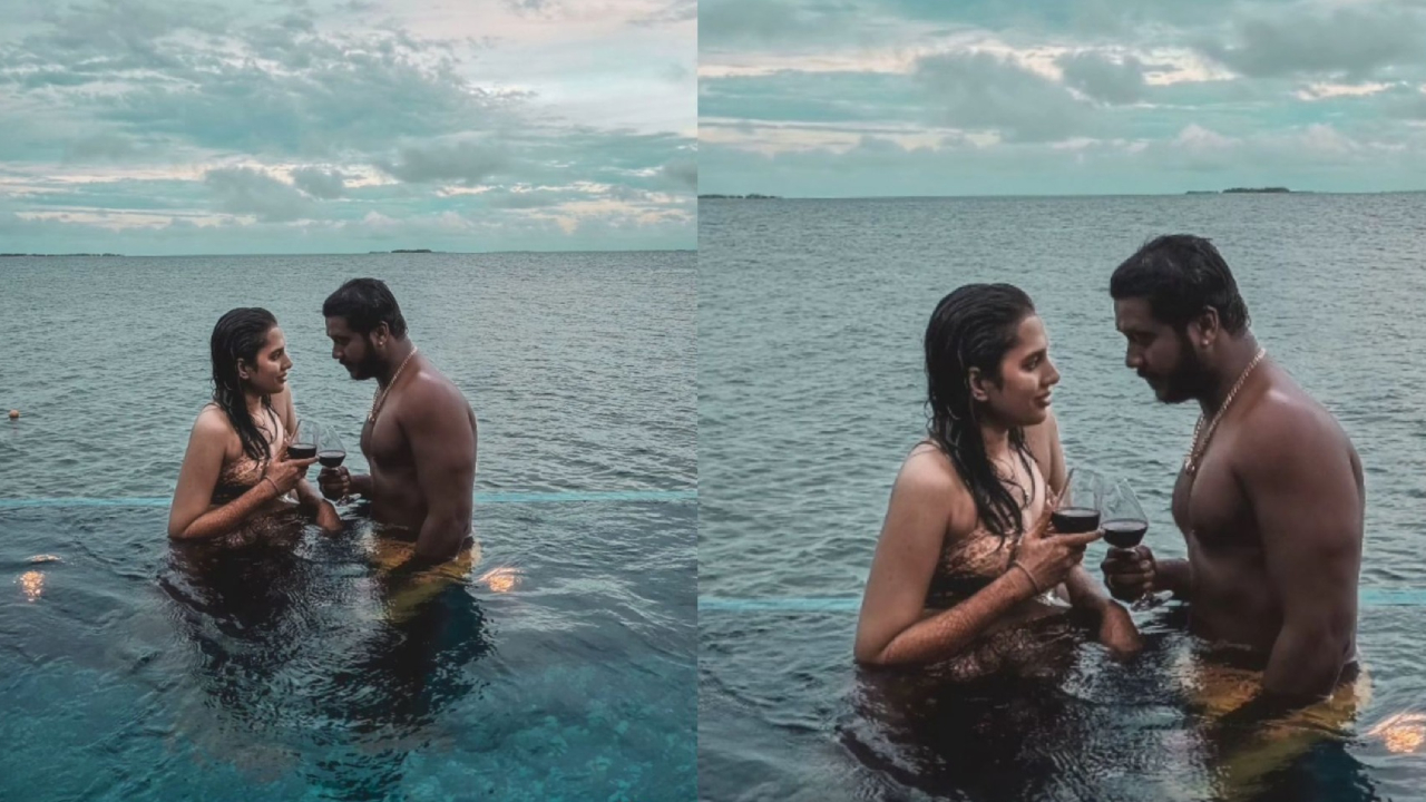 Rahul Shipliganj couple enjoying honeymoon vacation in Maldives (1)