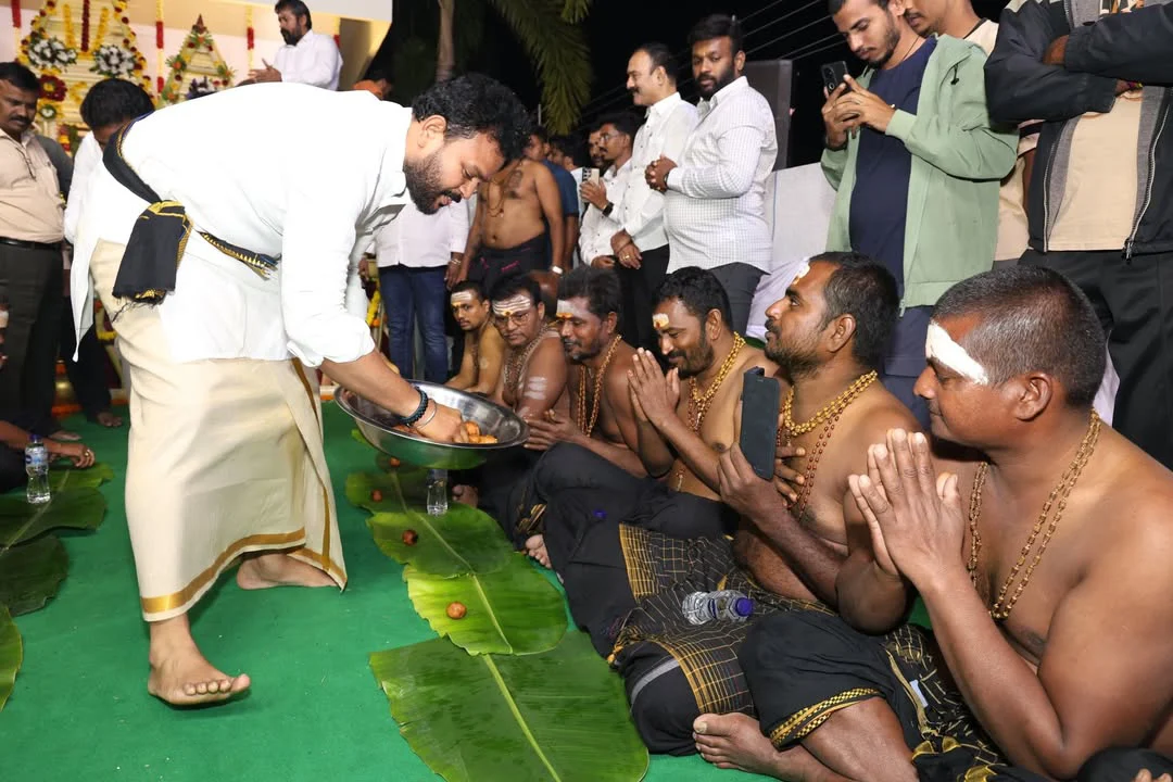 Ram Mohan Naidu Kinjarapu Performa Ayyappa Swami Padi Pooja