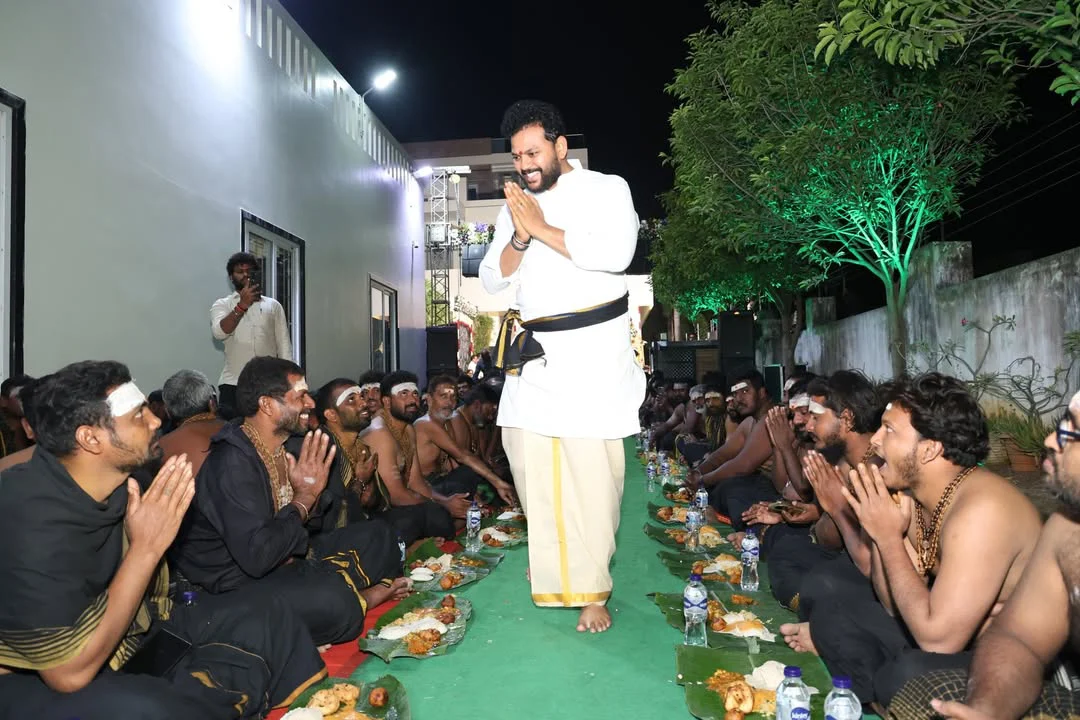 Ram Mohan Naidu Kinjarapu Performa Ayyappa Swami Padi Pooja