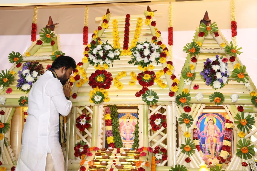 Ram Mohan Naidu Kinjarapu Performa Ayyappa Swami Padi Pooja