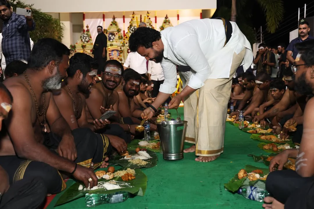 Ram Mohan Naidu Kinjarapu Performa Ayyappa Swami Padi Pooja