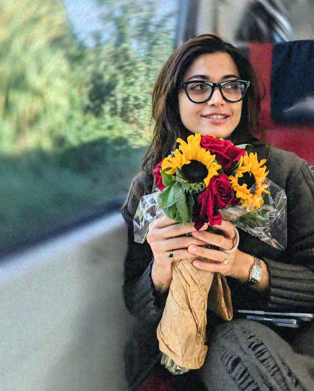 Rashmika Mandanna Vacation to Rome with Anand Deverakonda