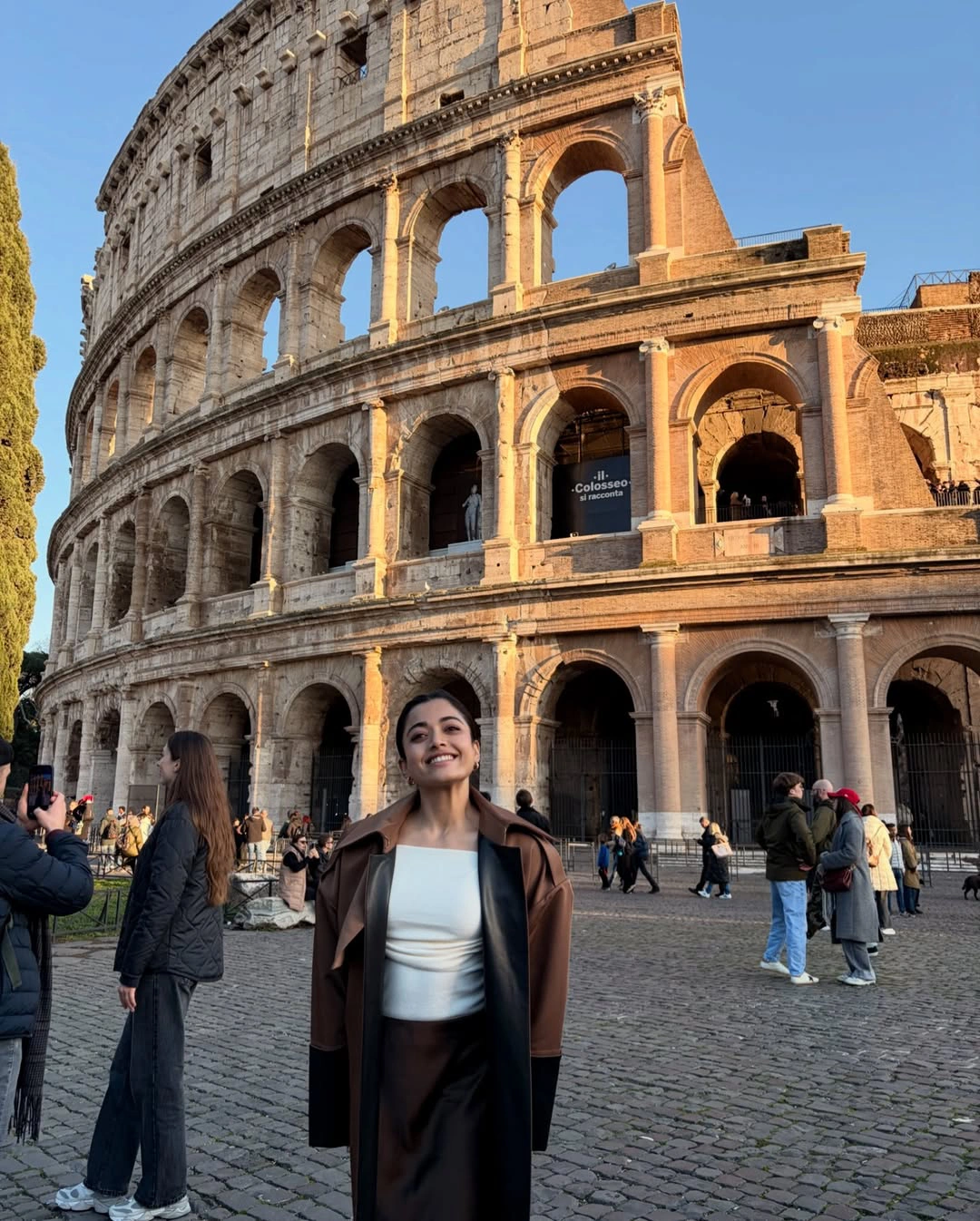 Rashmika Mandanna Vacation to Rome with Anand Deverakonda