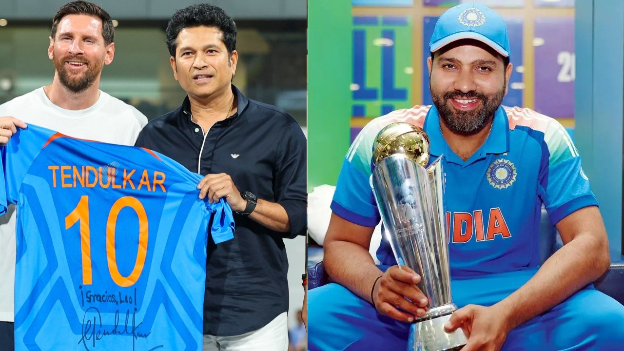 Rohit Sharma : క్రికెట్‌ దేవుడితో ఫుట్‌బాల్‌ గ్రేట్‌.. మారుమోగిన రోహిత్ శ‌ర్మ పేరు..