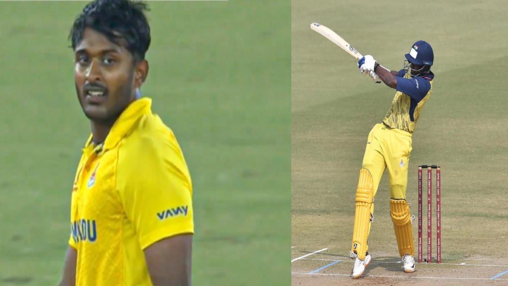 SMAT 2025 Saurashtra vs Tamil Nadu Sai Sudharsan century