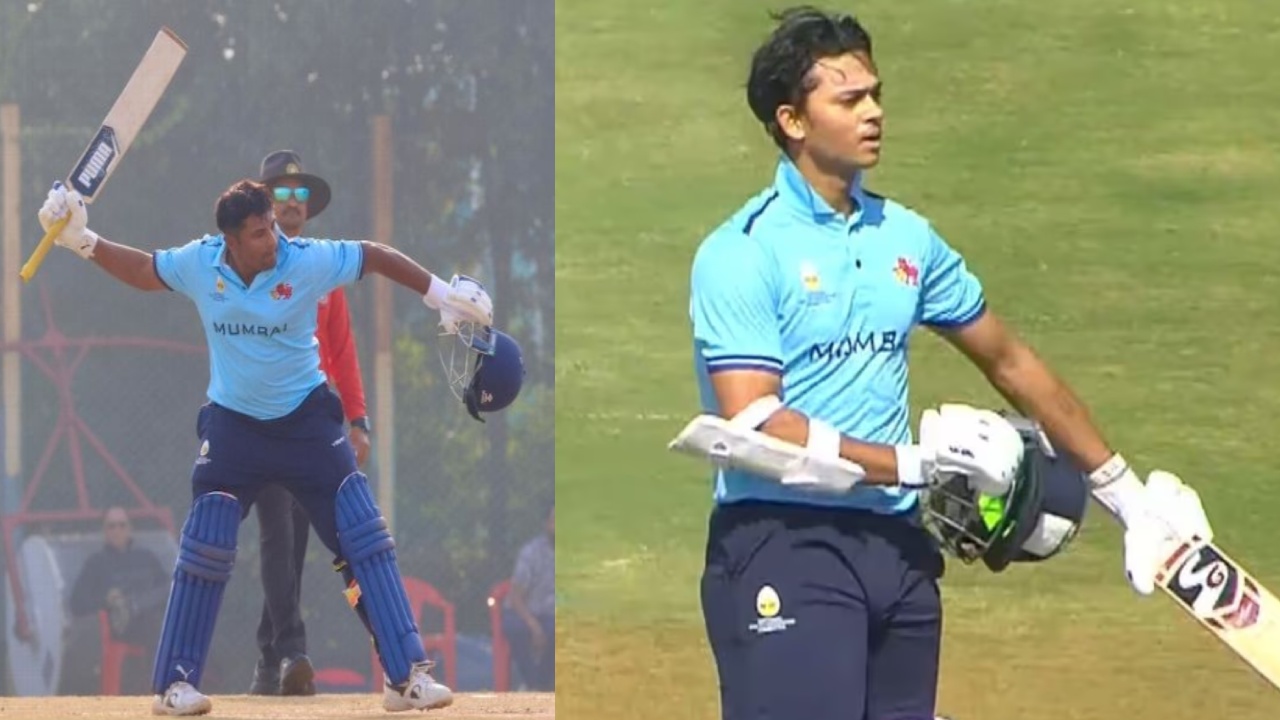 SMAT 2025 : య‌శ‌స్వి జైస్వాల్ సూప‌ర్ సెంచ‌రీ, స‌ర్ఫ‌రాజ్ ఖాన్ మెరుపు హాఫ్ సెంచ‌రీ.. ముంబై ఘ‌న విజ‌యం..