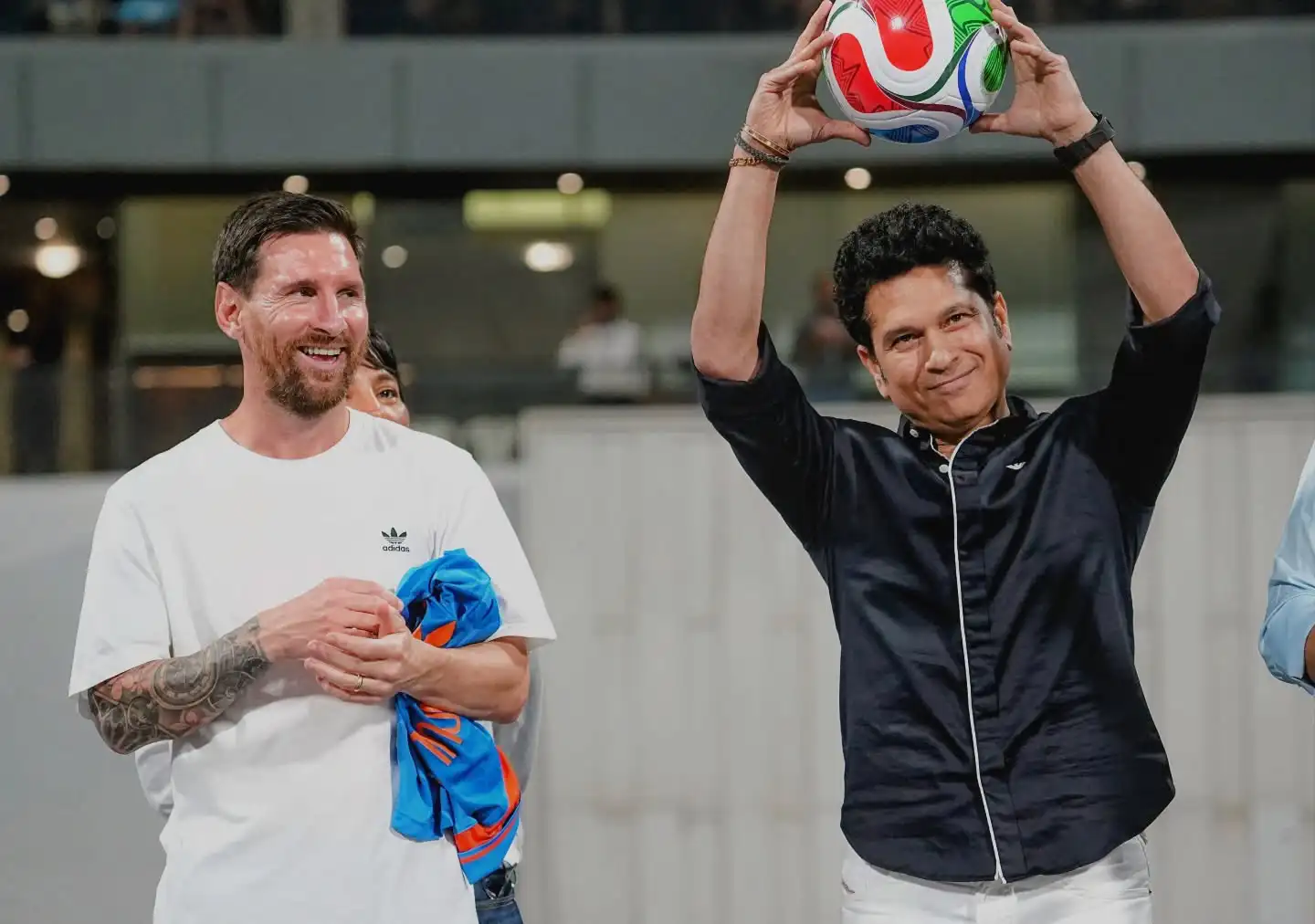 Sachin Tendulkar Meets Lionel Messi