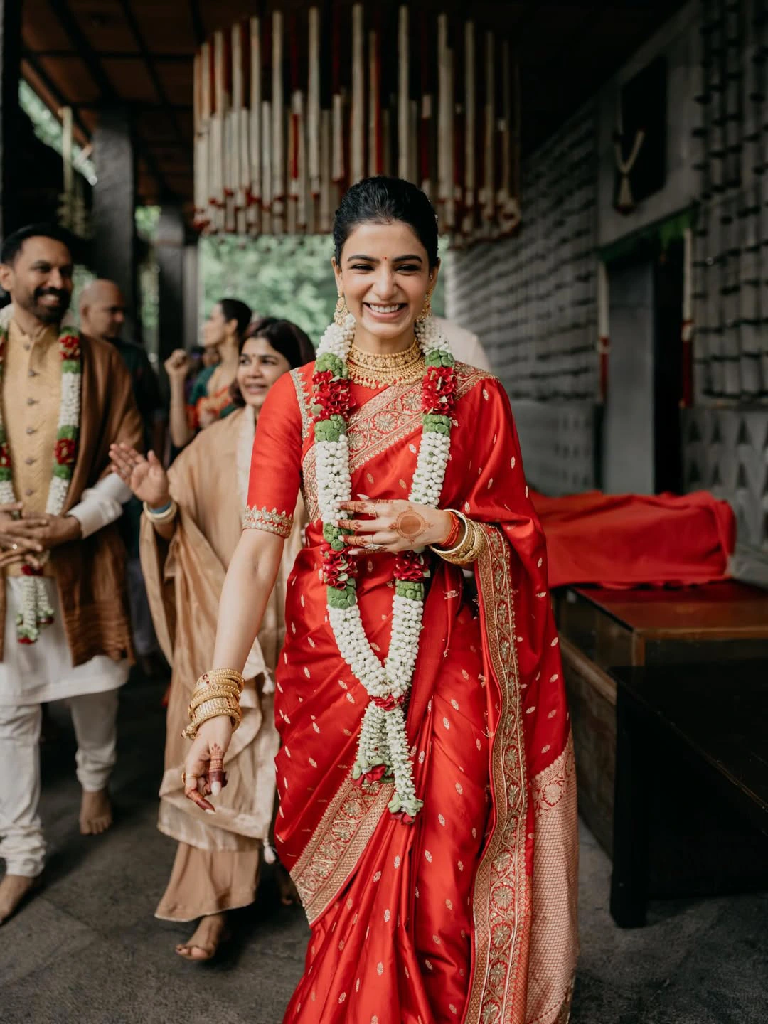 Samantha Photos in Wedding Saree