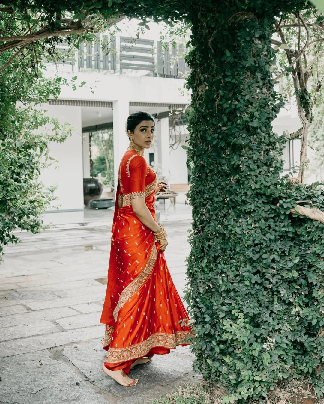 Samantha Photos in Wedding Saree