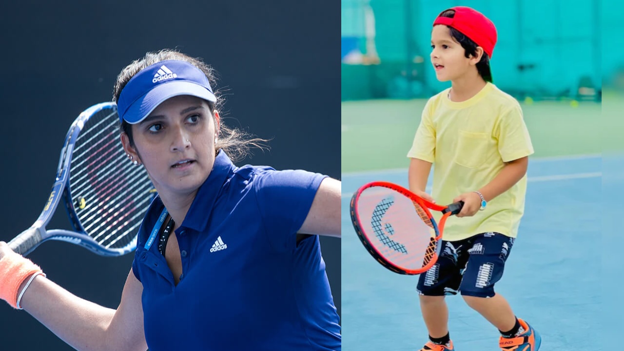 Sania Mirza : ఇటు సానియా మీర్జా .. అటు ఆమెకే పోటీ ఇస్తున్న బుడ్డోడు ఎవరో తెలుసా..!