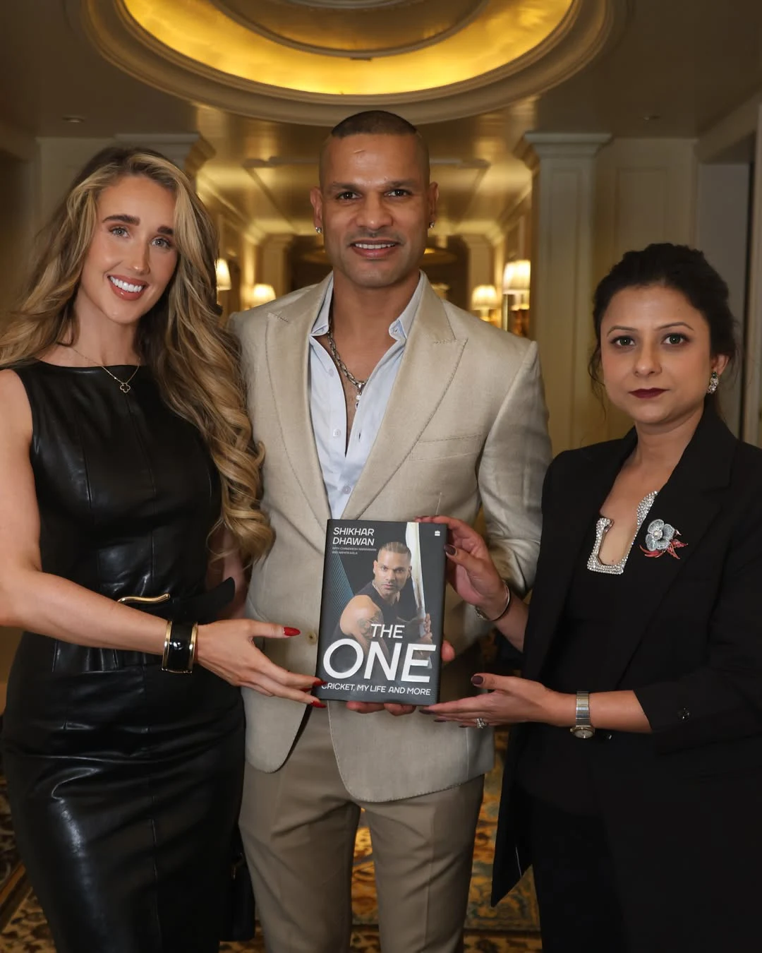 Shikhar Dhawan Lanched his Autobiography The One : Cricket, My Life and More Book with Girlfriend Sophie Shine