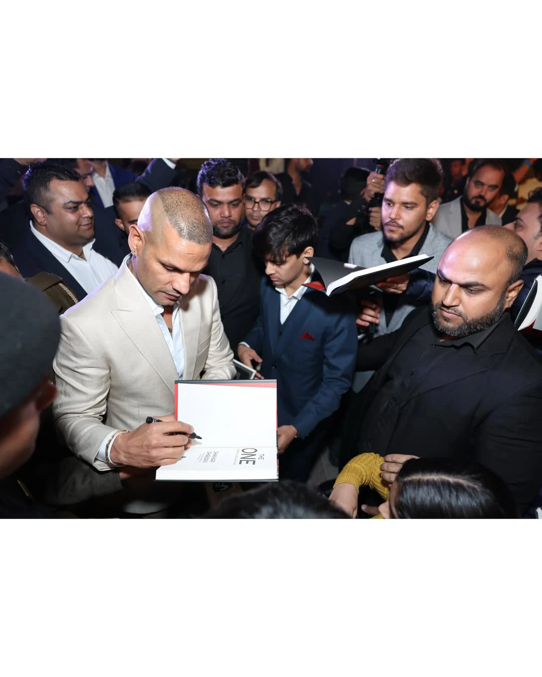 Shikhar Dhawan Lanched his Autobiography The One : Cricket, My Life and More Book with Girlfriend Sophie Shine