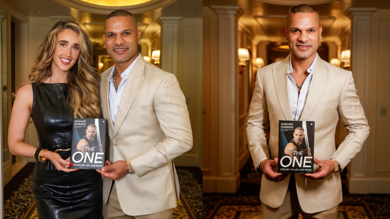 Shikhar Dhawan : గర్ల్ ఫ్రెండ్ తో కలిసి తన ఆటోబయోగ్రఫీని రిలీజ్ చేసిన శిఖర్ ధావన్.. ఫొటోలు..