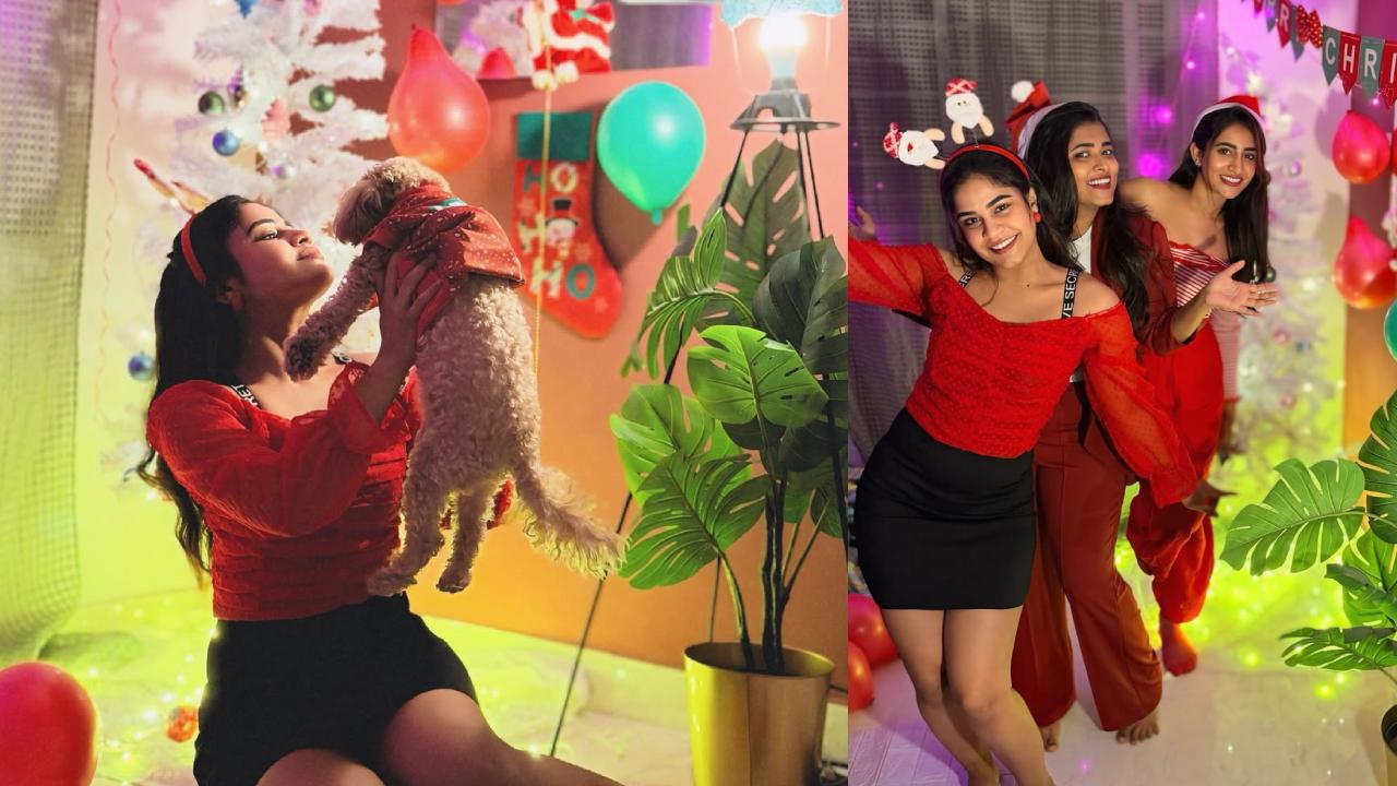 Swetha Naidu : ఫ్రెండ్స్, పెట్ డాగ్స్ తో శ్వేతా నాయుడు క్రిస్మస్ సెలబ్రేషన్స్.. ఫొటోలు..