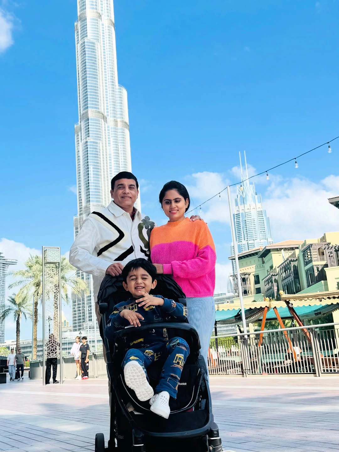 Dil Raju New Year Celebrations with his Wife Tejaswini Vygha and Son