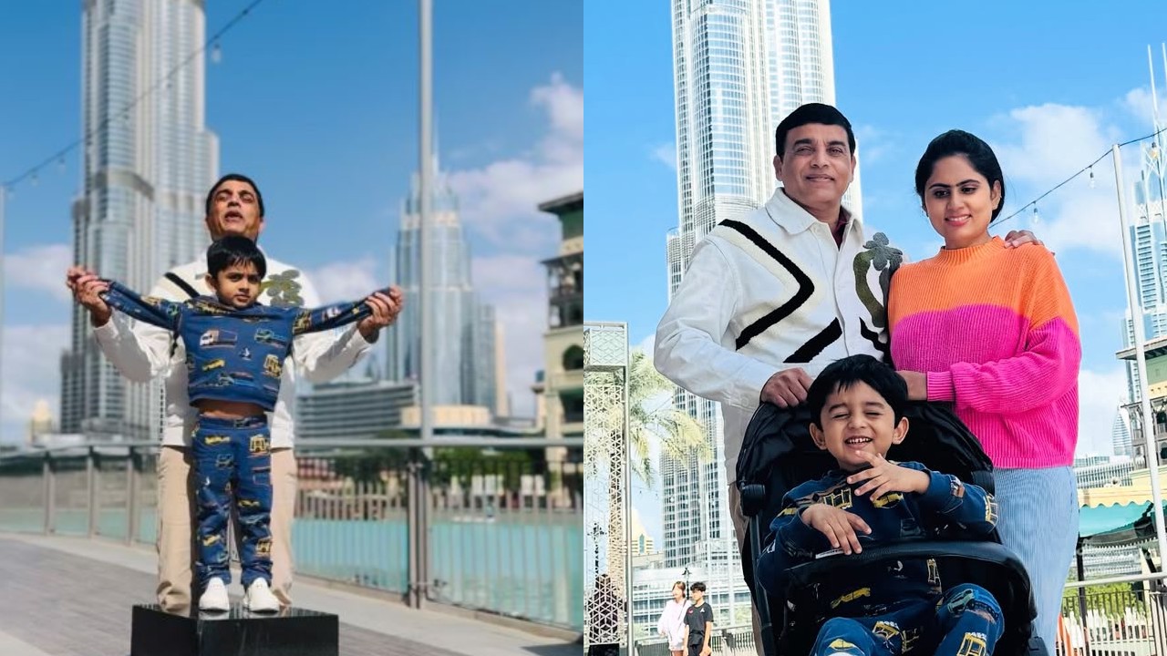 Dil Raju : దుబాయ్ లో దిల్ రాజు న్యూ ఇయర్ సెలబ్రేషన్స్.. భార్య, కొడుకుతో కలిసి..