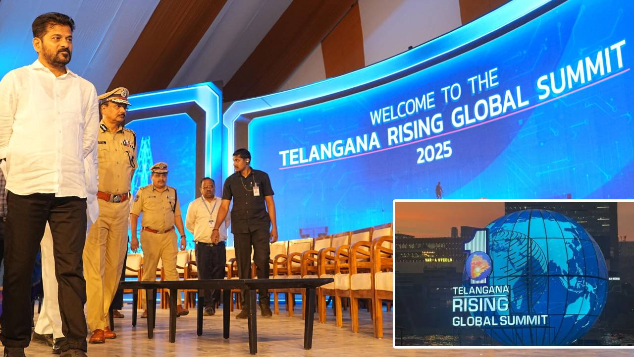 Telangana Global Summit 2025 : గ్లోబల్ సమ్మిట్‌కు సర్వంసిద్ధం.. నేటి షెడ్యూల్ ఇదే.. ఆ ప్రాంతాల్లో ట్రాఫిక్‌ మళ్లింపులు.. డ్రోన్ షో.. ఫుల్ డీటెయిల్స్ ఇలా..