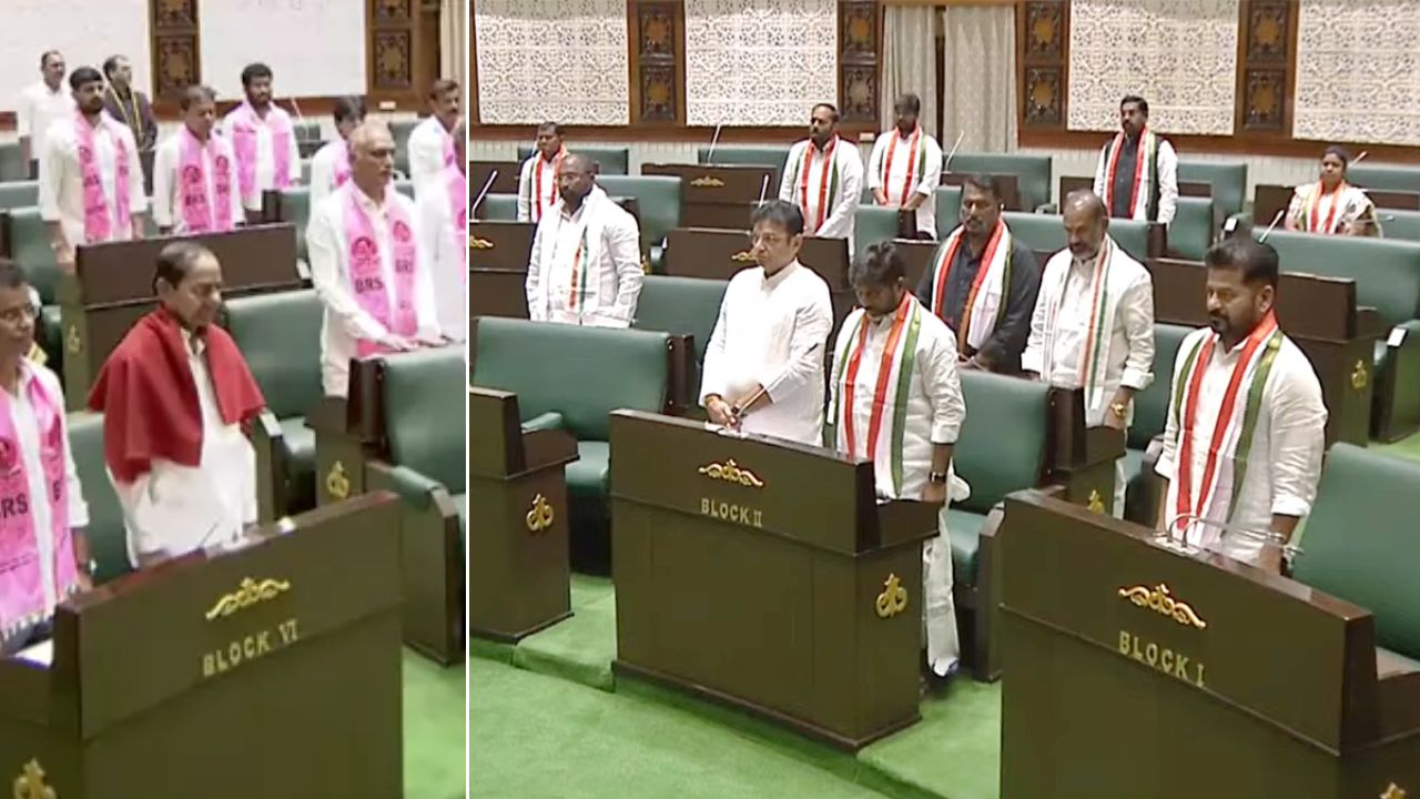 అసెంబ్లీలో ఆసక్తికర దృశ్యం.. కేసీఆర్-రేవంత్‌ రెడ్డి షేక్‌హ్యాండ్‌.. ఆ తర్వాత ఇంటికి వెళ్లిపోయిన కేసీఆర్