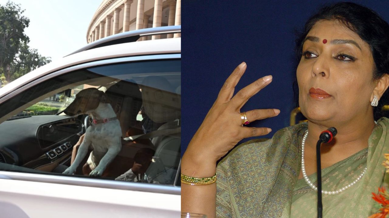 పార్లమెంట్‌కు కుక్కను తీసుకొచ్చిన ఎంపీ రేణుకా చౌదరి.. కరిచేవాళ్లు మాత్రం పార్లమెంట్‌ లోపల కూర్చున్నారంటూ..