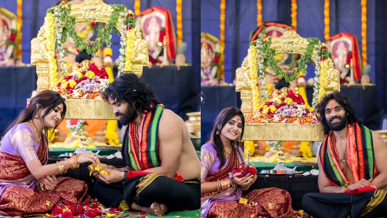 Vasanthi Krishnan : భర్త పవన్ కళ్యాణ్ తో కలిసి అయ్యప్ప పడిపూజ చేసిన బిగ్ బాస్ వాసంతి.. ఫొటోలు..