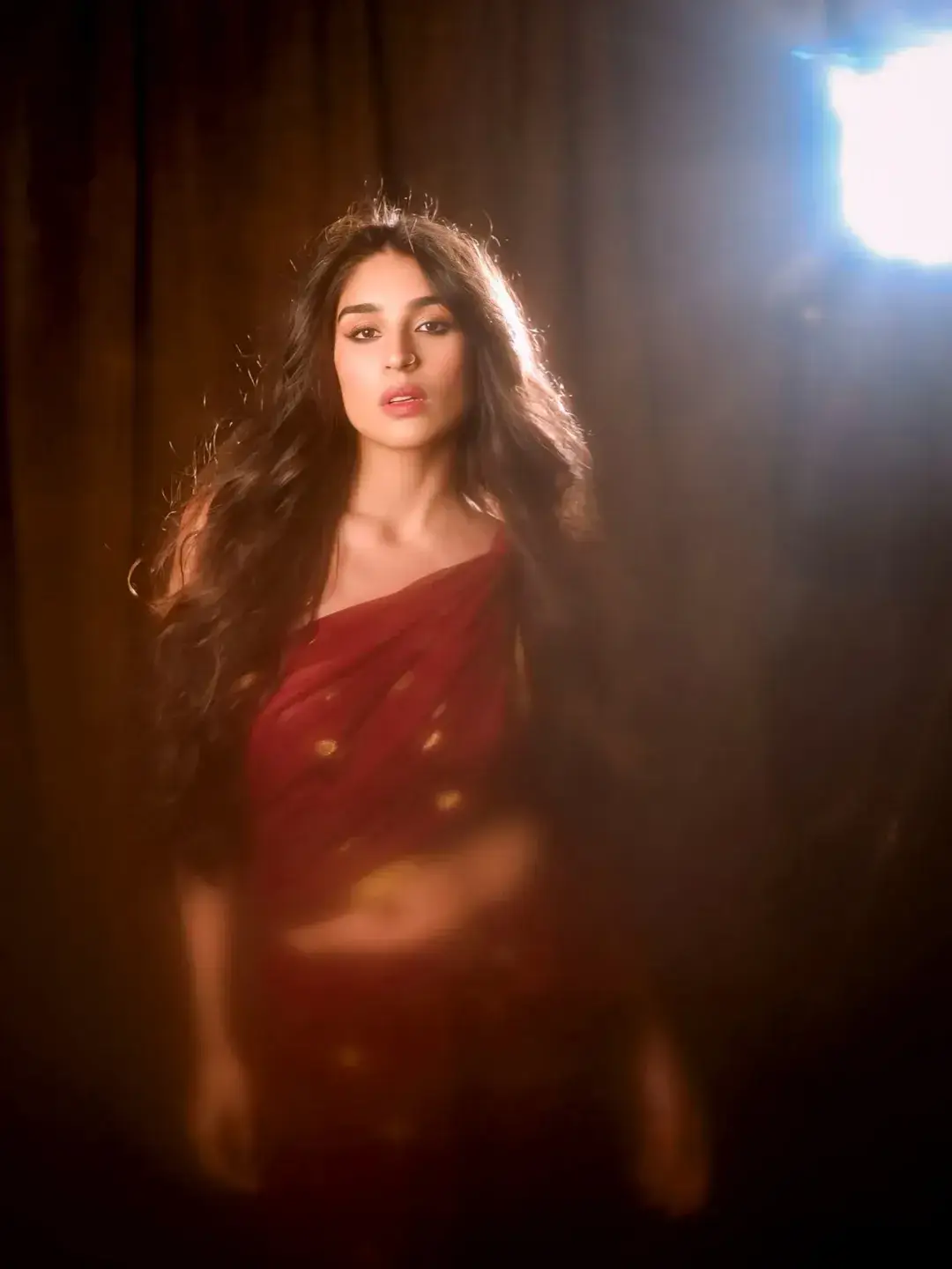 Yukti Thareja is a glamour treat in a topless saree (1)