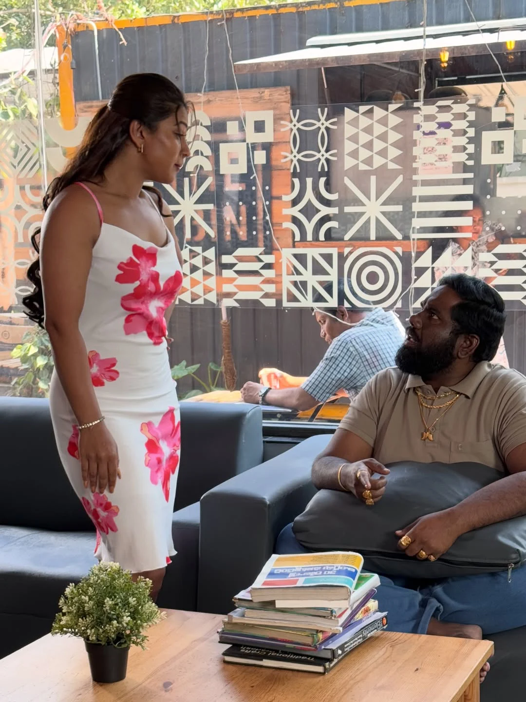 Inaya Sulthana Working Stills form Aha Web Series 3 Roses