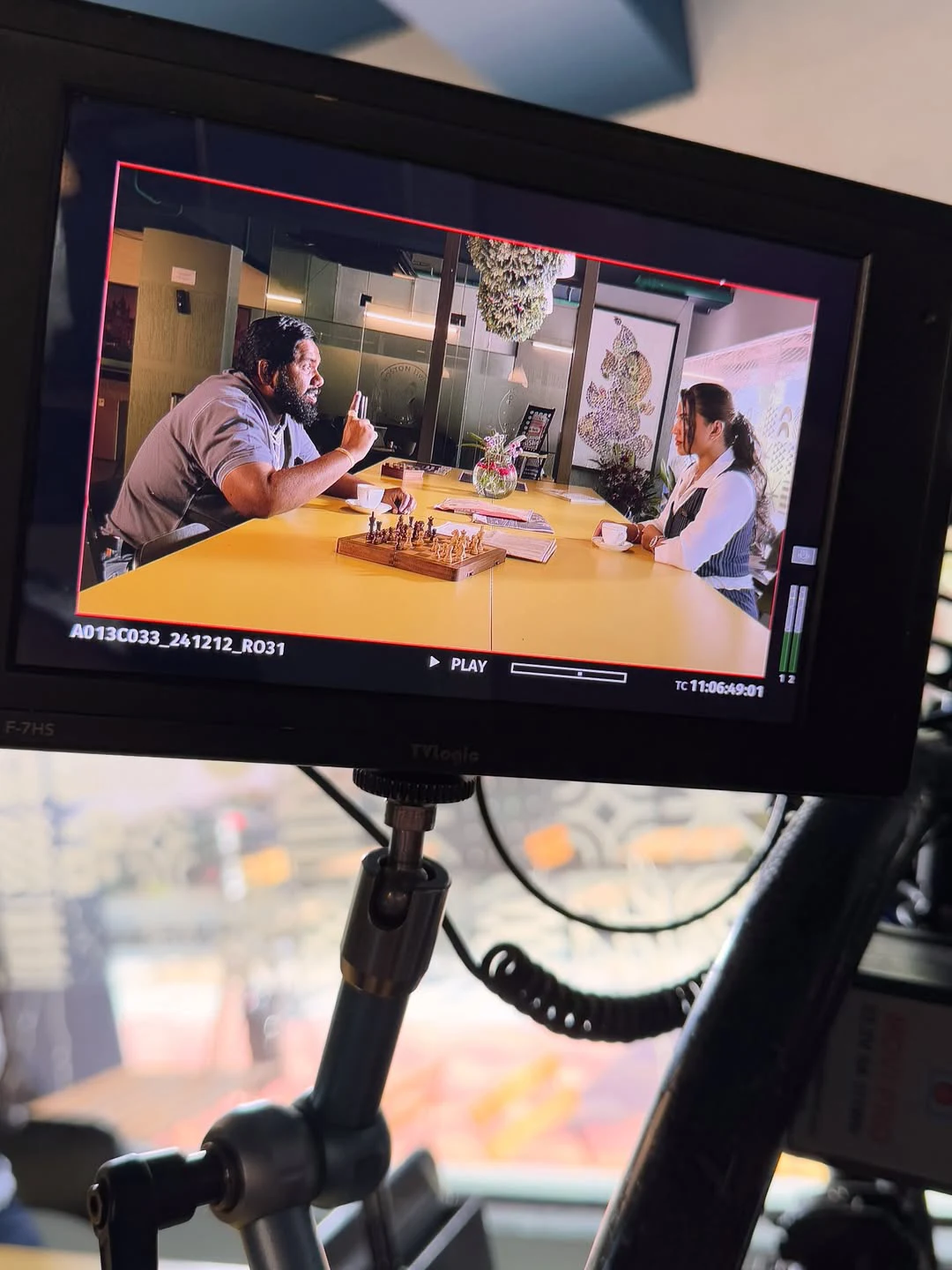 Inaya Sulthana Working Stills form Aha Web Series 3 Roses