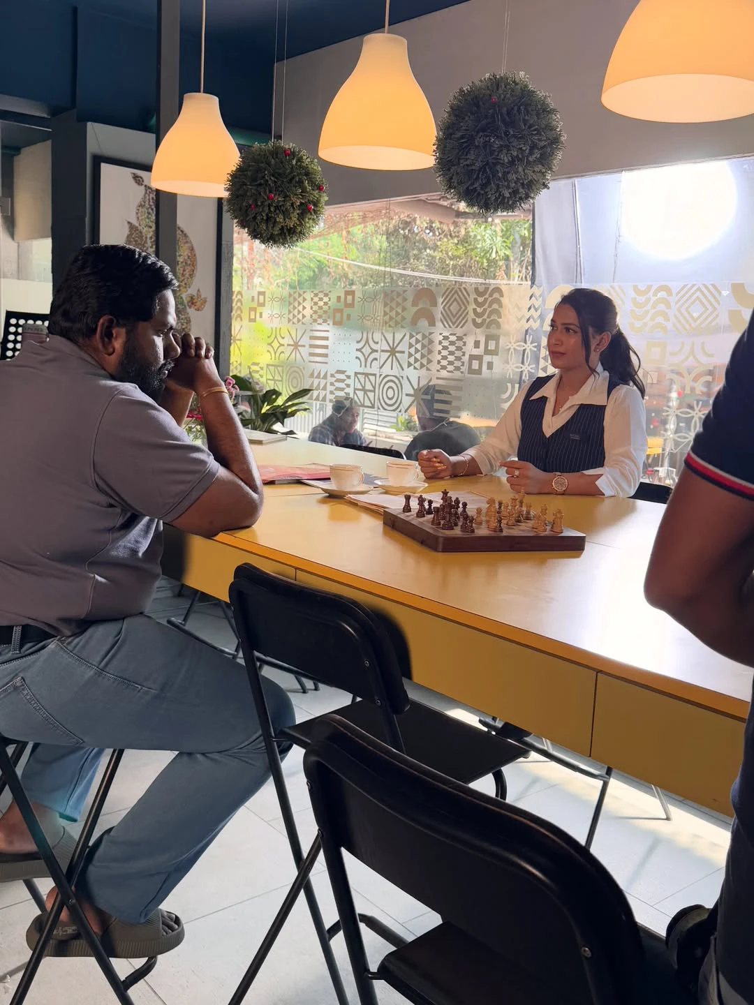Inaya Sulthana Working Stills form Aha Web Series 3 Roses