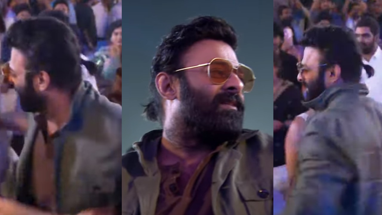 Prabhas : పిలకతో ఎంట్రీ ఇచ్చిన ప్రభాస్.. ‘స్పిరిట్’ లుక్ లో ‘రాజాసాబ్’ ప్రీ రిలీజ్ ఈవెంట్..