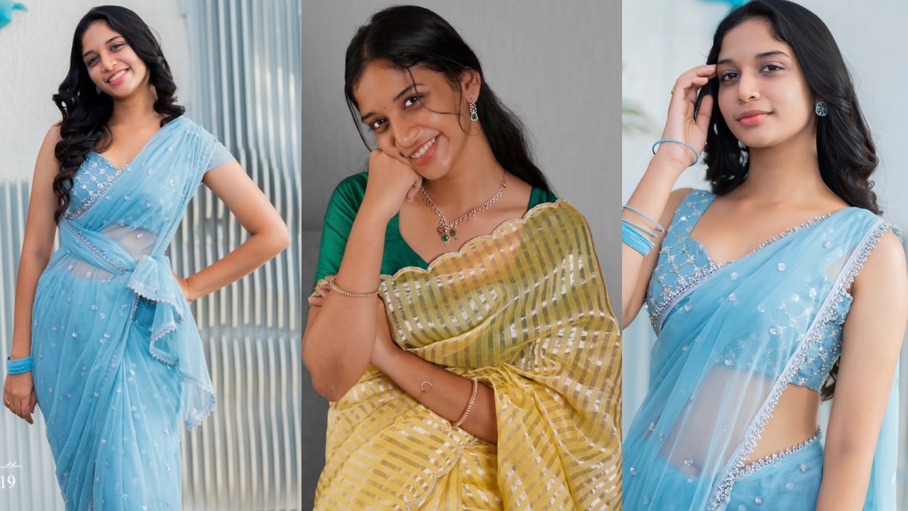 Sridevi : బర్త్ డే స్పెషల్.. కోర్ట్ ఫేమ్ శ్రీదేవి ఫొటోలు.. చీరకట్టులో క్యూట్ గా..