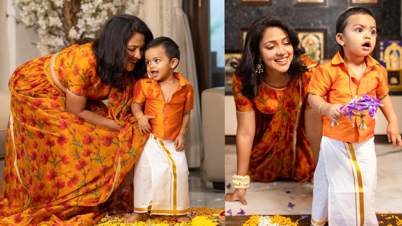 Amala Paul : సంక్రాంతి స్పెషల్.. కొడుకుతో అమలాపాల్ క్యూట్ ఫొటోలు..