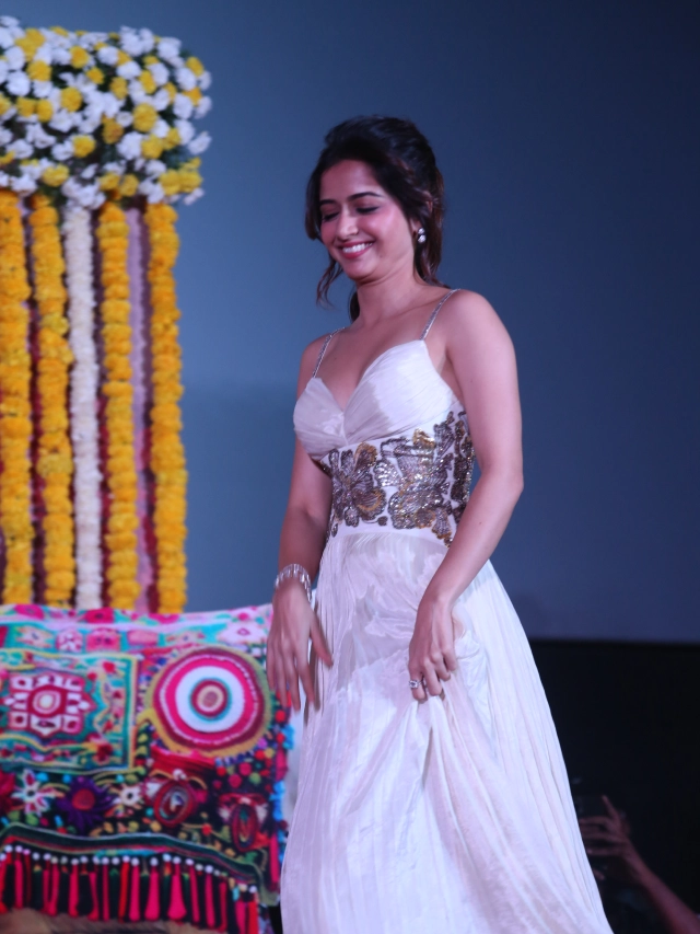 Ashika Ranganath Awesome Looks in Bhartha Mahasayulaku Wignyapthi Trailer Launch Event