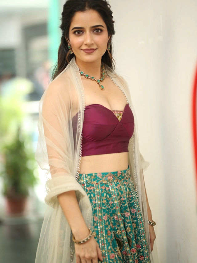Ashika Ranganath Dimple Hayathi Shines in Bhartha Mahasayulaku Wignyapthi Promotions