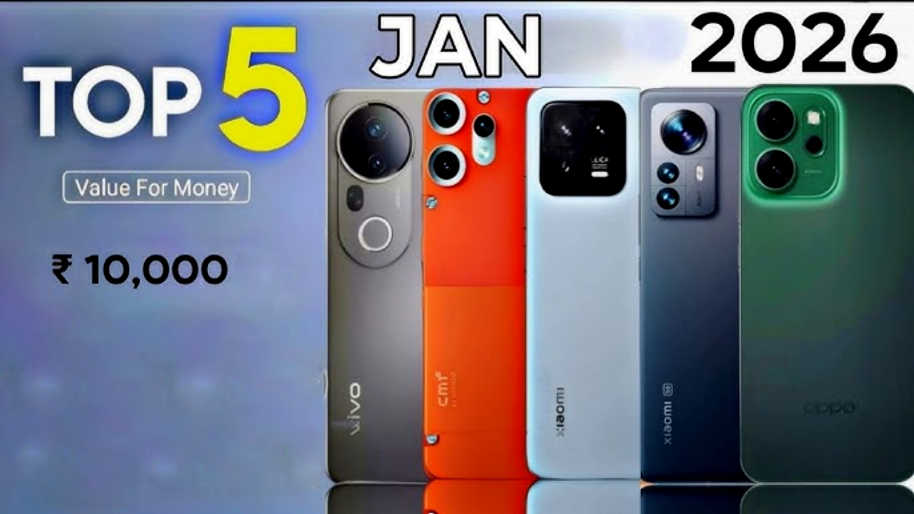 Best Phones 2026 : కొత్త ఫోన్ కొంటున్నారా? ఈ జనవరిలో రూ. 10వేల లోపు 5 బెస్ట్ ఫోన్లు ఇవే.. మీకు నచ్చిన ఫోన్ కొనేసుకోవచ్చు!