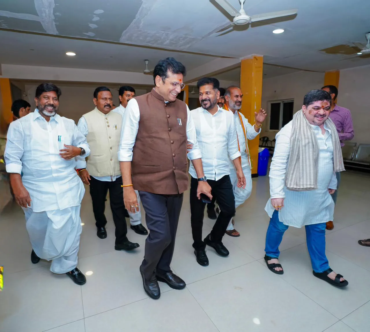 CM Revanth Reddy and Ministers Traveled in RTC Bus an Watched Phule Movie