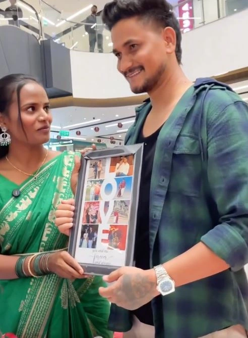 Jabardasth Faima Celebrate her Boyfriend Praveen Birthday