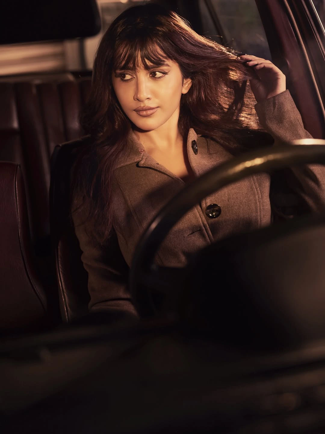 Nabha Natesh Srylish Looks in Car